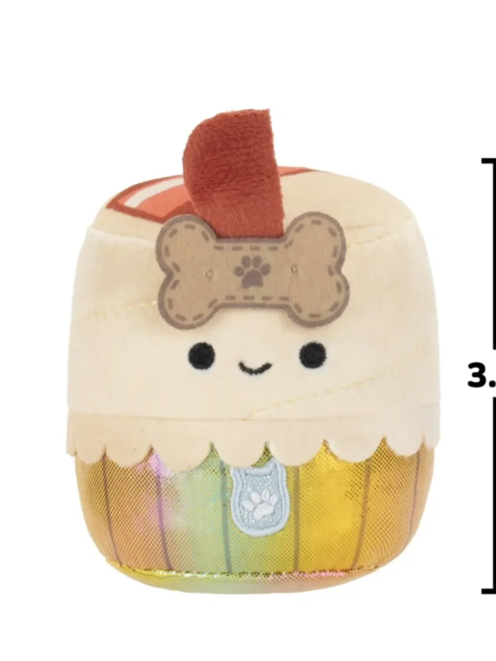 Squishmallows Chew Mees Deeku Latte & Lou-Lou Cupcake Squeaky Dog Toy 2-Pack